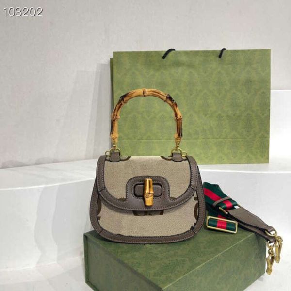 

2022 r women's fashion classic retro bamboo handbags mini denim collection one shoulder luxury hand wallets