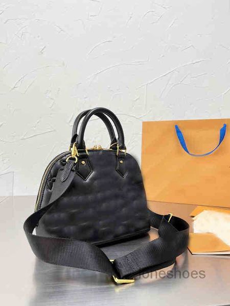 

evening bags shoulder alma shell bags handbags women genuine leather blue flower embossed tote designer crossbody 25 cm 220406m