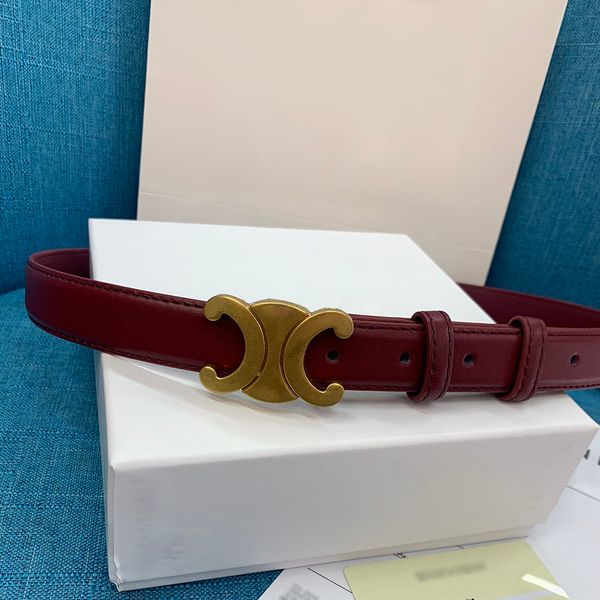

luxury belt fashion classic model ladies belt solid colour business leisure leather 2.5 thin, Black;brown