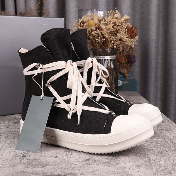 

men canvas boots designer shoes fashion ankle boot platforms booties black sneakers high winter bottes