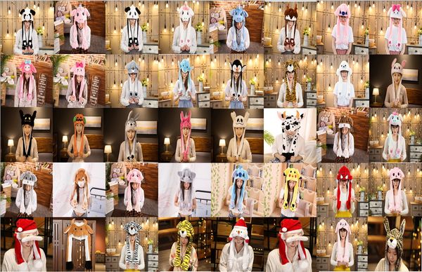 

led 2022 new toys bunny hat with moving ears airbag halloween christmas hat