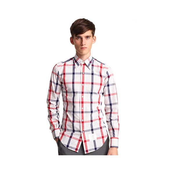 

new design premium long sleeve men slim fit casual business shirts, White;black