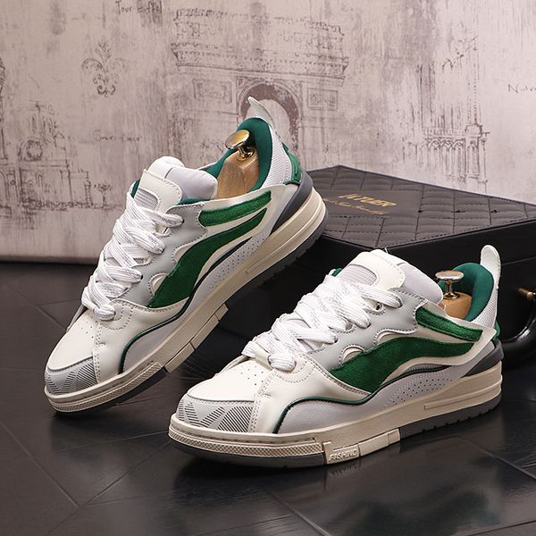 

italy classic business wedding dress party shoes fashion canvas breathable casual sneakers round toe thick bottom oxford driving walking loa, Black