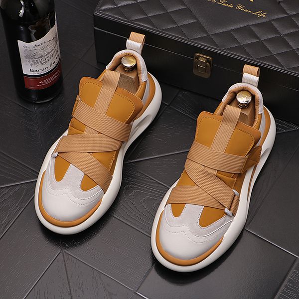 

luxury designers dress wedding party shoes spring autumn breathable casual sneakers round toe thick bottom oxford business driving walking l, Black