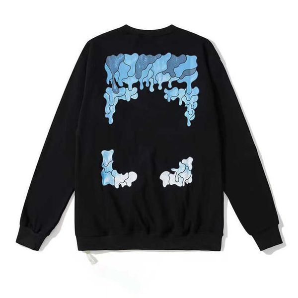 

men's luxury fashion sweatshirts offs brand pullover shirts men arrow letter print black white hoodies classic women o-neck sweater loo