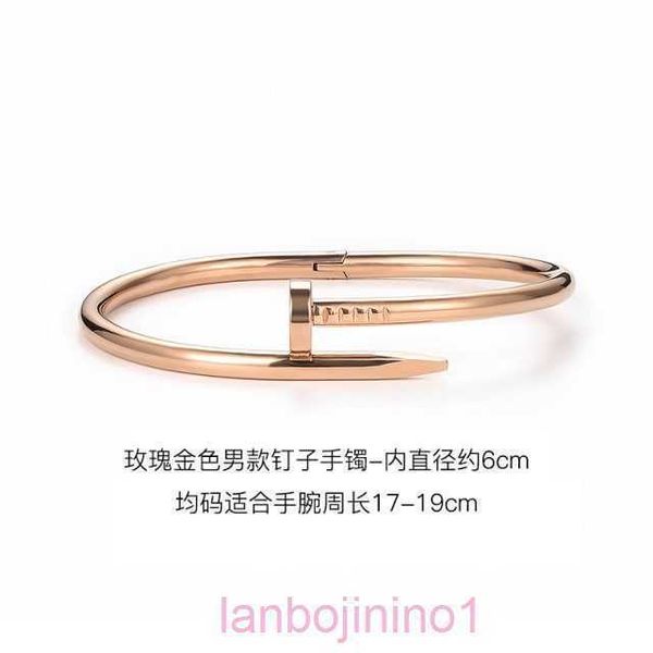 

designer carti bracelet diamond charm love bracelets nail bracelet men's ins sense light luxury small crowd delicate fashion couple per, Black