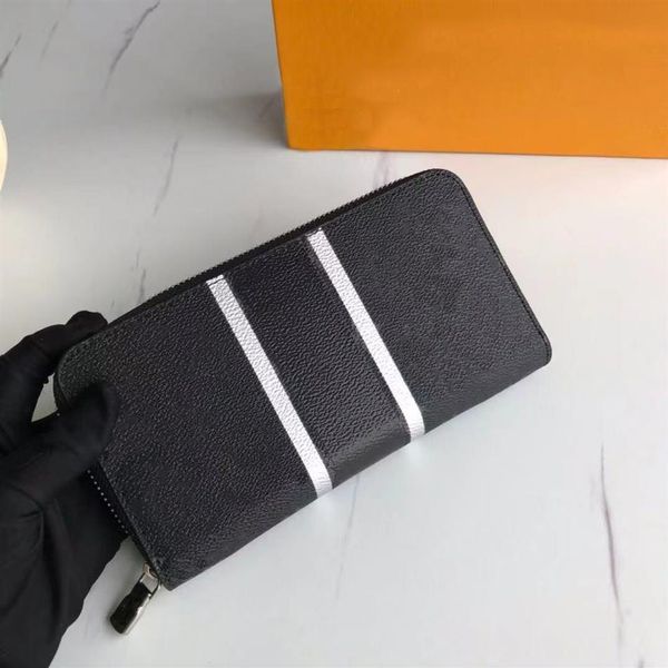 

classic wallet man women fashion designers clutch men's purses women's clemence men long card holder purse 340q, Red;black