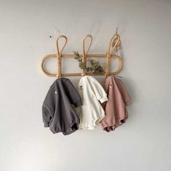 

rompers newborn bodysuit 2021 long sleeves boys girls outfits baby toddler candy color jumpsuit clothes christmas autumn bodysuits j220922, Blue