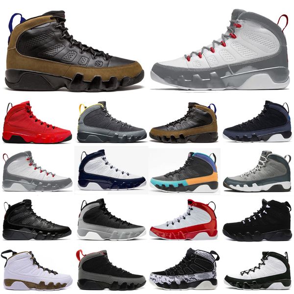 

2022 fire red 9 9s men basketball shoes jumpman ix chile red particle grey change the world unc bred university gold anthracite statue man s