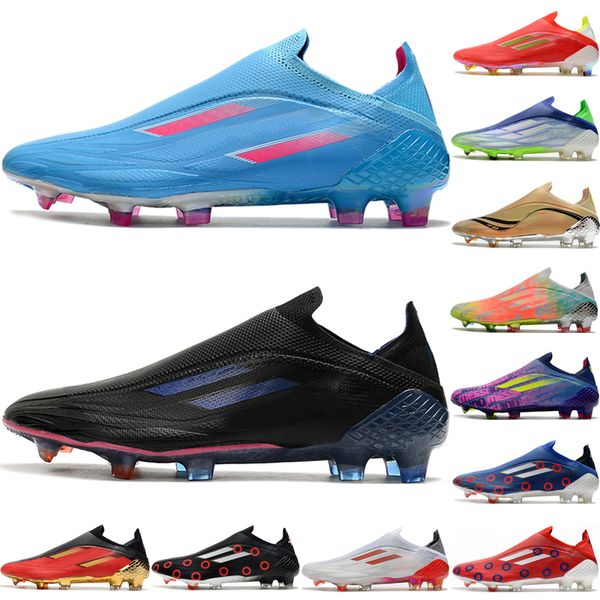 

cleats shoes football sneakers boots sports trainers red black blue mens soccer x speedflow.1 fg khaki volt men