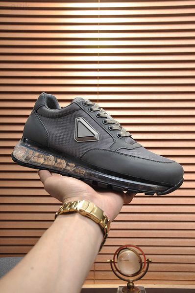 

prax 01 sneakers men shoes lace up trainers air cushion sole fabric casual comfort walking black white grey eu38-45