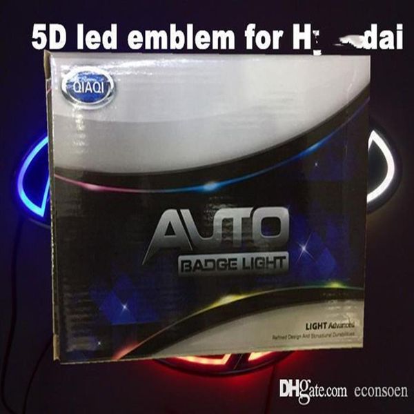 

5d car led emblem badges symbols logo rear light bulb white red blue color234p