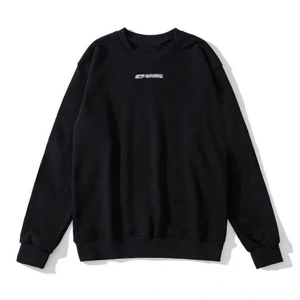 

men's hoodies luxury fashion sweatshirts offs pullover shirts men arrow letter print black white classic women o-neck sweater loose jac
