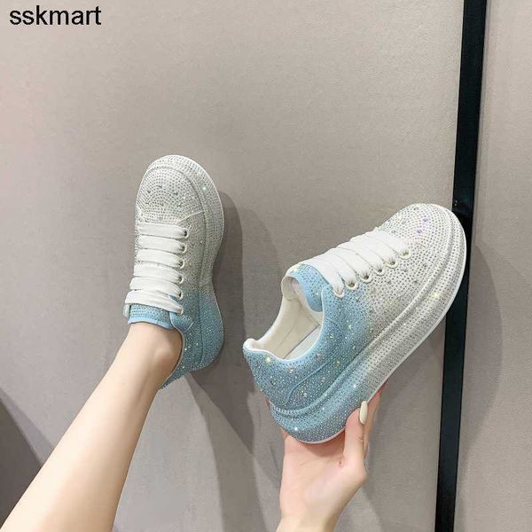 

dress shoes calfskin platform autumn rhinestone thick soled full diamond fairy colorful red tail casual shoes, Black