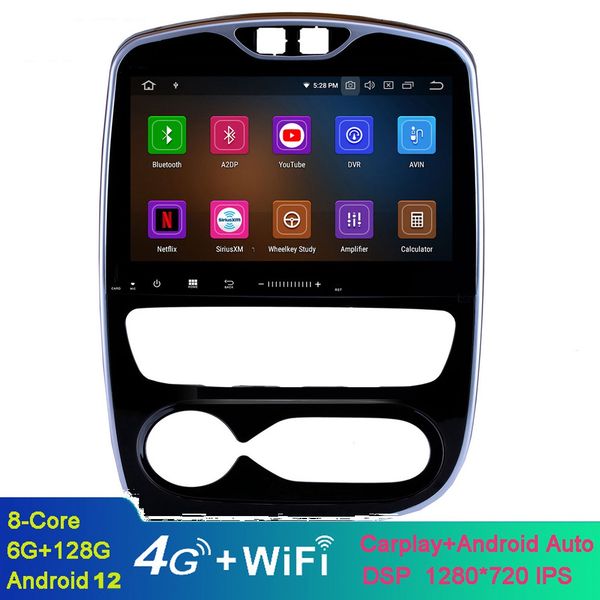 

10.1 inch android car video player for renault clio 2016-2018 with bluetooth 3g/4g wifi support obdii steering wheel control