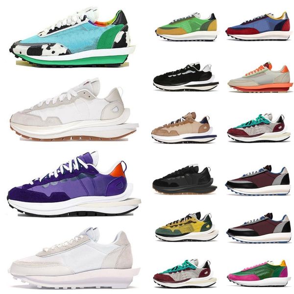 

running shoes monoice one shoe fragment ldwaffle rhyton sail gum dark iris white nylon noir women trainers sports sneaker designer plate-for