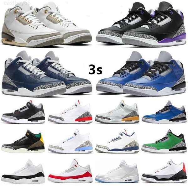 

3 mens basketball shoes jumpman 3s sneakers boots tinker nrg fragment racer blue new seoul neapolitan unc cool grey cardinal red sports wome, Black