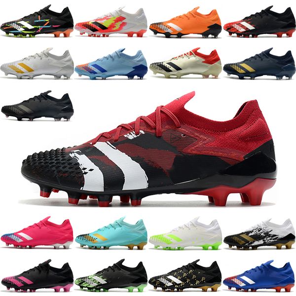 

soccer shoes crampons cleats football boots predator mutator 20.1 low fg mens outdoor indoor sneaker footwear trainers striped camo predator