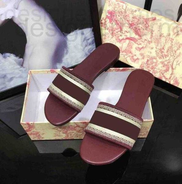 

slippers designer women 's sandals rubber-soled letter classic striped summer flat bottom fashion beach walking big head rainbow brand, Black