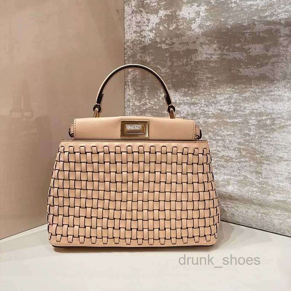 

evening bags woven handbags shoulder bag crossbody tote bags women leather classic twist lock pouch metal hardware removable letter strap pu