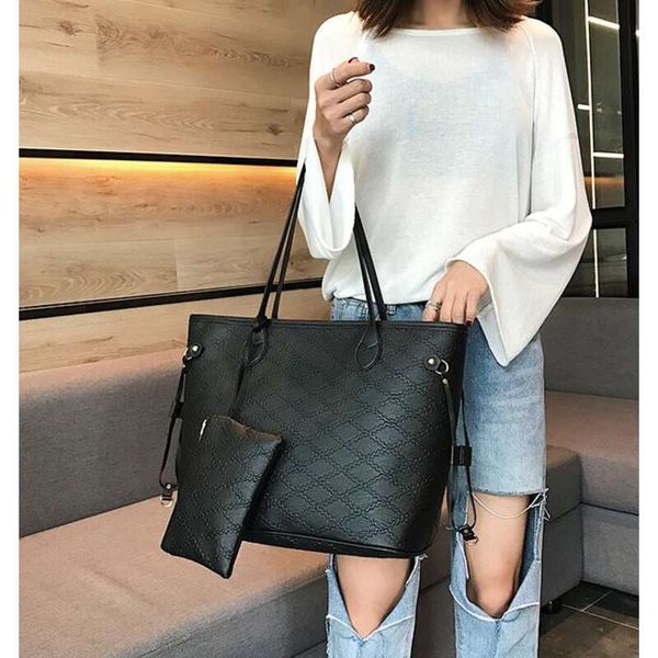 

casual bags women shoulder bags embossed pu leather womens bag designer female handbags messenger bags with wallet 32cm
