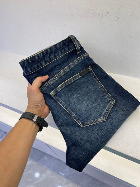 

new men's lycra fabric jeans designer style casual comfortable denim pants, Blue