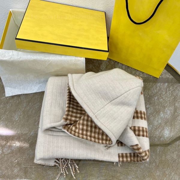 

luxurious scarves reversible designer scarf wool shawl woman cape f winter warm wholesale big size stole hooded cloak letters mantle cashmer, Blue;gray