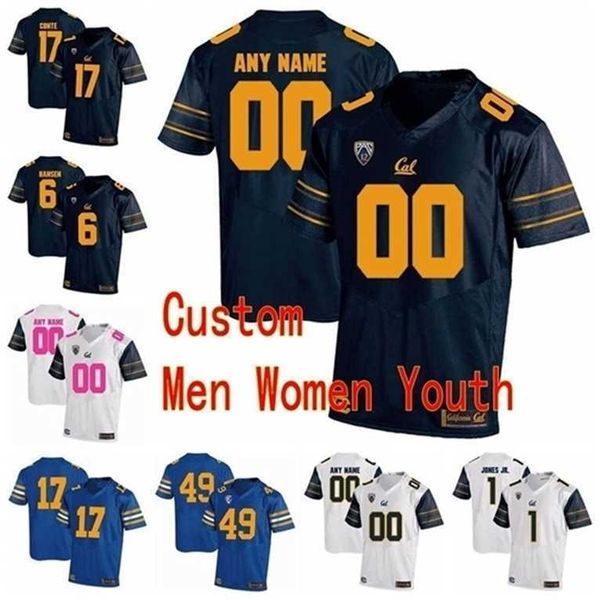 

sj custom california golden bears college football jerseys 30 mychal kendricks 34 chriser brown jr. 34 shane vereen 40 chris mccain stitch, Black