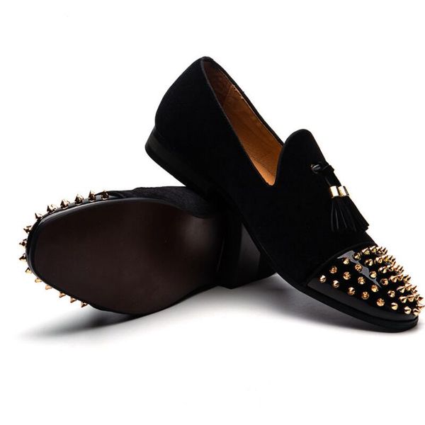 

2022 new men's fringe shoes british wind leisure breathable fashion willow zapatillas hombre a1, Black