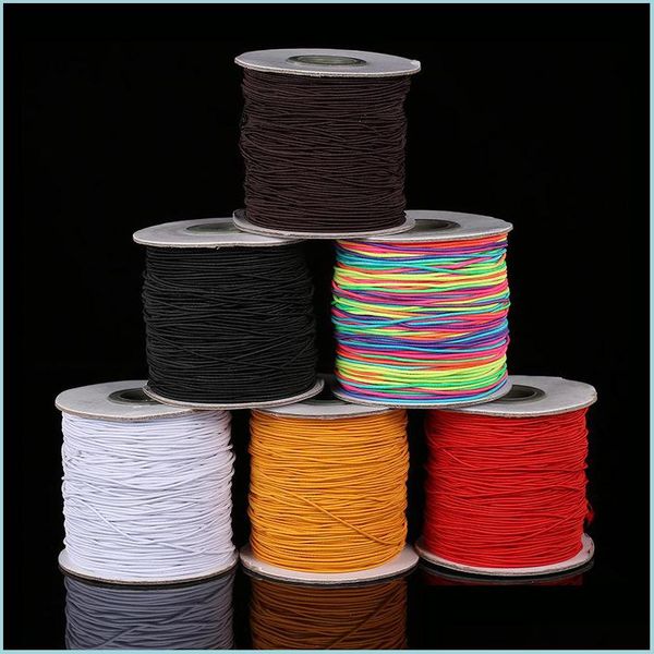 

cord wire 10m/bag 1mm round elastic cord beading stretch thread/string/rope for necklace bracelet jewelry making supply 1527 v2 drop dhgev, White;red