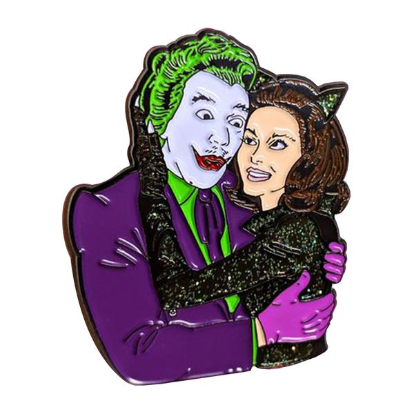 

joker soft enamel pin anime brooch badges bag clothes accessory halloween horror brooches, Blue