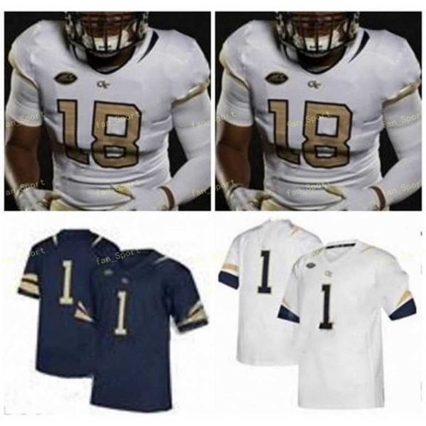 

sj ncaa college jerseys georgia tech yellow jackets 83 brad stewart 8 demaryius thomas 21 calvinsj hnson 10 ahmarean brown 27 mason custom, Black