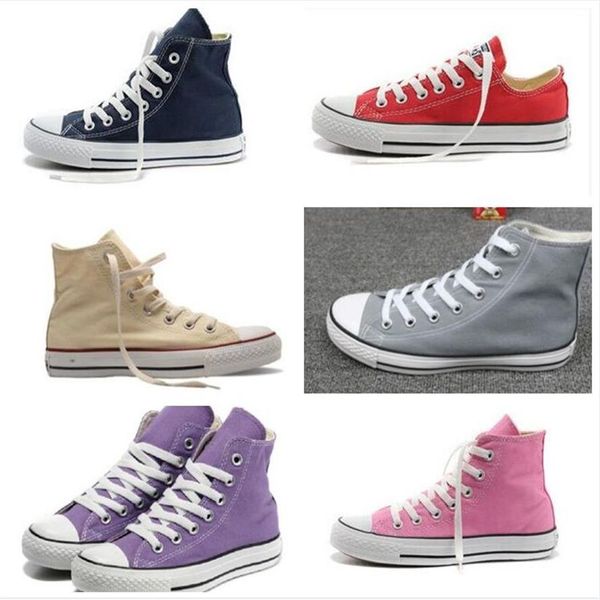 

fashion dress shoes high low style sports stars classic canvas shoe sneakers men's women's casual shoes size 35-44 v204y, Black