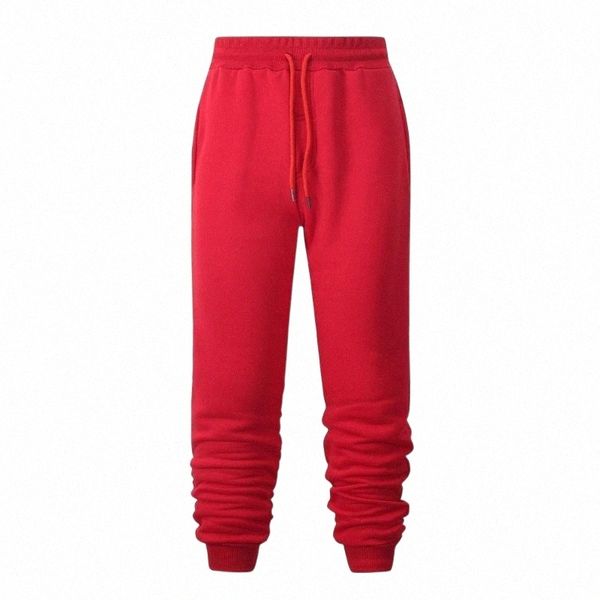 

autumn jogging pants men's sport fitness running bodybuilding trousers gym r3lu#, Black