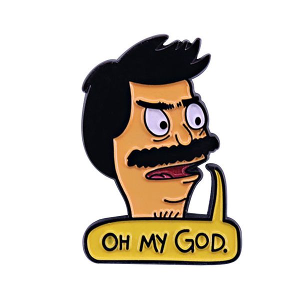 

bob belcher pin brooch badges bag clothes accessory anime brooches, Blue