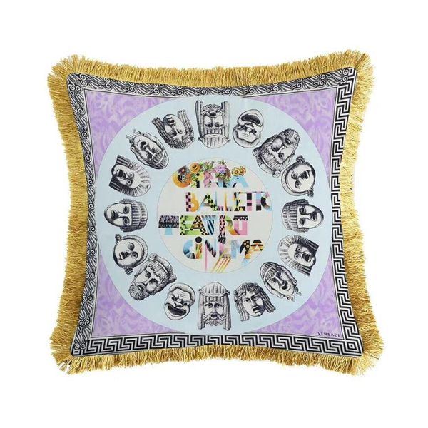 

macrame european luxury super soft cashmere double-sided dutch patterns abstract figure of american sofa cushions bedside pillow c2707