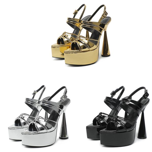 

designer dress shoes crystal show stripper clear shoes women platforms high heels sandals female transparent wedding slipper, Black