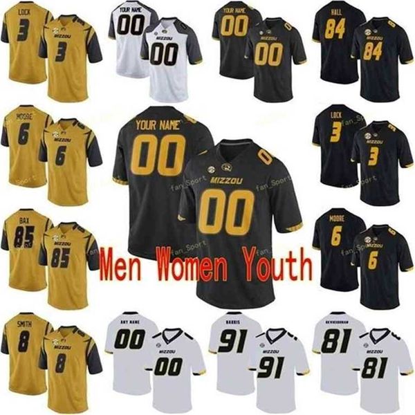 

sj custom missouri tigers college football jersey 21 ish witter 23 sj hnny roland 23 roger wehrli 24 terez hall men women youth stitched, Black