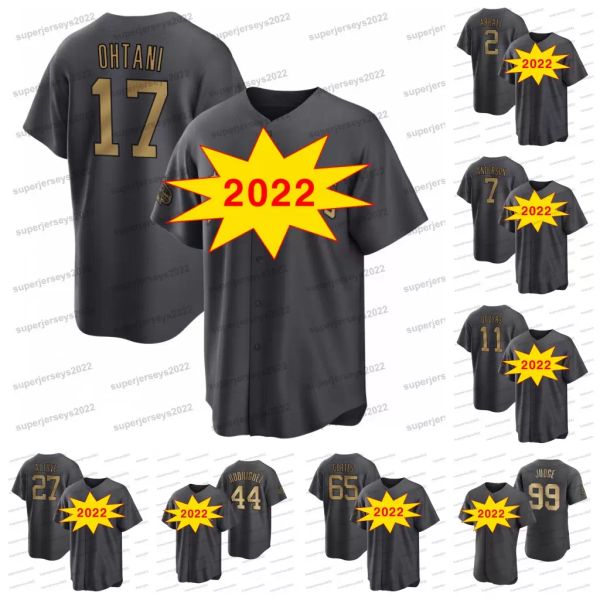

baseball 17 shohei ohtani 2022 all-star game baseball jersey rafael devers jose altuve nestor cortes tim anderson luis arraez aaron judge jo, Blue;black