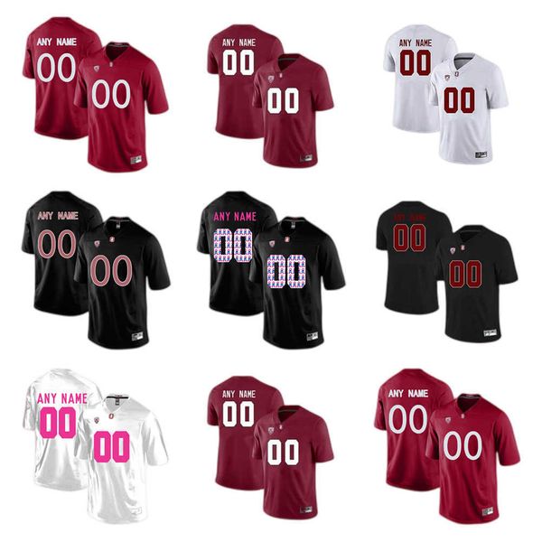 

custom ncaa college stanford cardinals football jerseys 12 andrew luck 14 ashton daniels 18 tanner mckee 17 charlie mirer 10 beau nelson bre, Black
