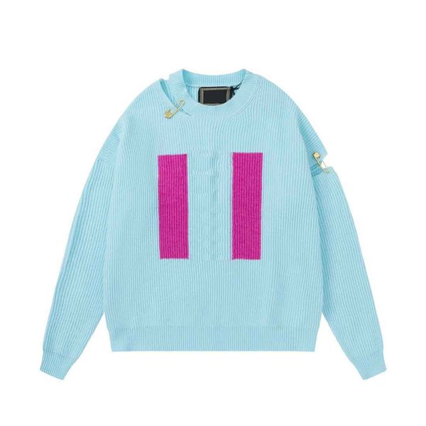 

chic pin sweaters autumn knitted jackets coats winter wool hollow sweater sports hip hop sweaters, White;black