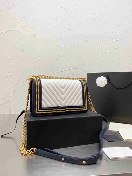 

evening bags spring and autumn women's bags luxury designer bags one shoulder portable crossbody chain splicing color black white versa