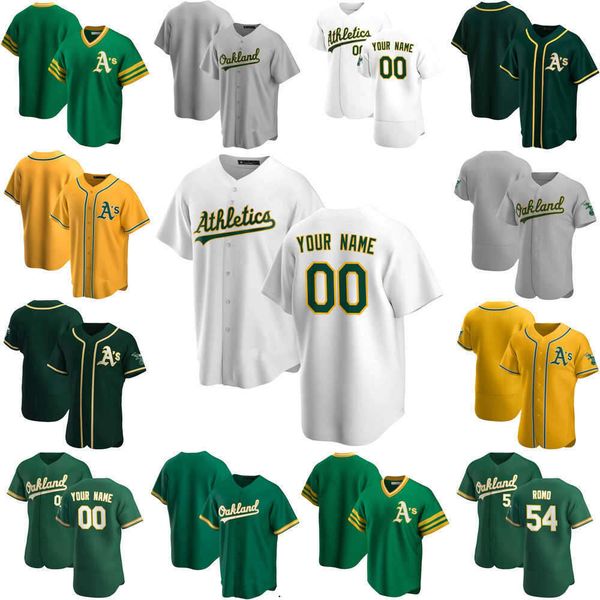 

2022 baseball jerseys custom jersey mens women youth oakland''athletics''12 sean murphy 28 matt olson 54 sergio romo 46, Blue;black