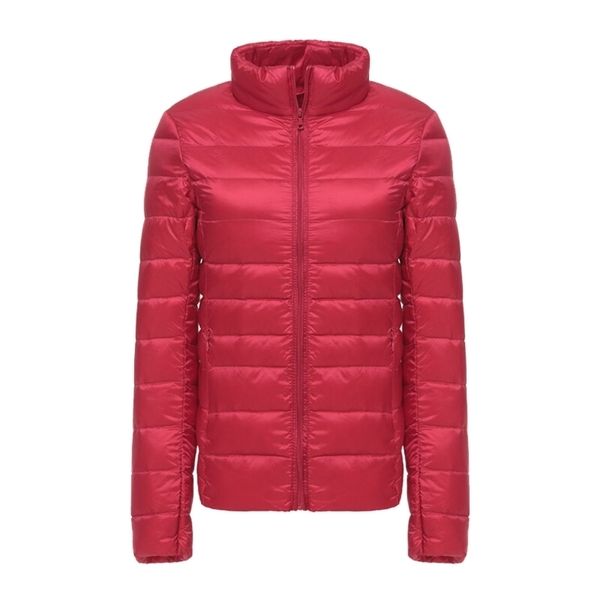 

women's down parkas 7xl women 90% white duck down coats 4xl 5xl women's ultra light duck down jackets autumn winter warm stand col, Black