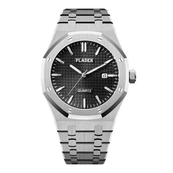 

aaaaa luxury watches for mens mechanical pladen classic business luminous fine steel waterproof swiss brand wristwatches, Slivery;brown