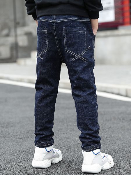 

jeans ienens kids boys spring autumn children denim clothing pants infant baby boy trousers 4 5 6 7 8 9 10 11 years 220923, Blue