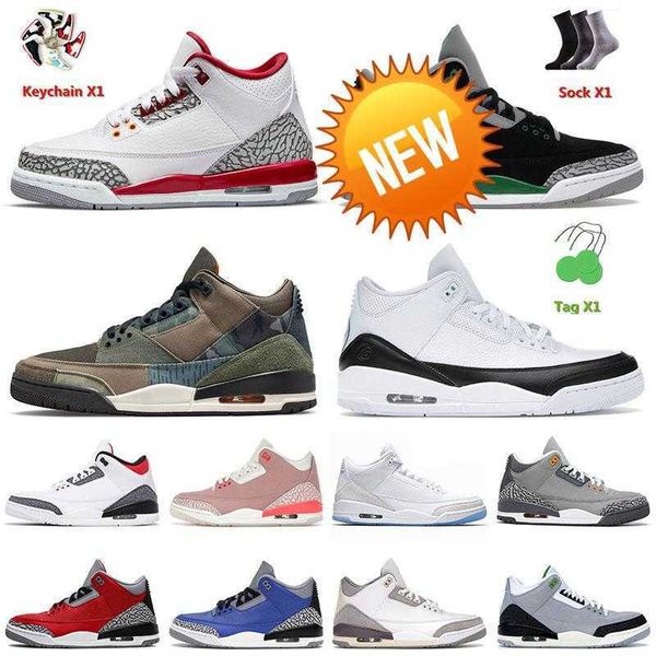 

jumpman 3 3s mens basketball shoes cardinal red pine green court purple red cement racer blue rust pink men women trainers sneakers 36 -47
