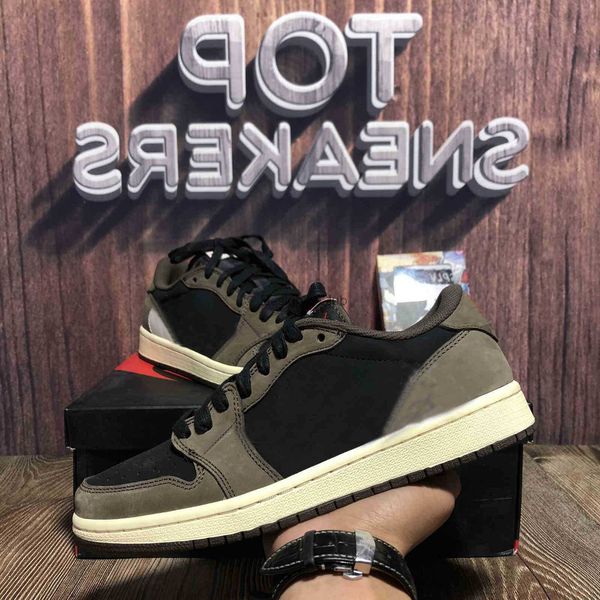 

shoes 1 1s low og unc travis scotts mens basketball shoes designer obsidian paris chacigo trainers sports sneaker with box