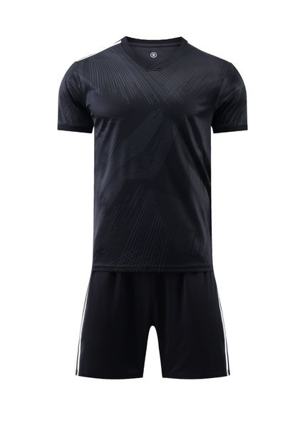 

fans soccer jersey for kids team sports and shorts for children apparel football ages 4-14, Black