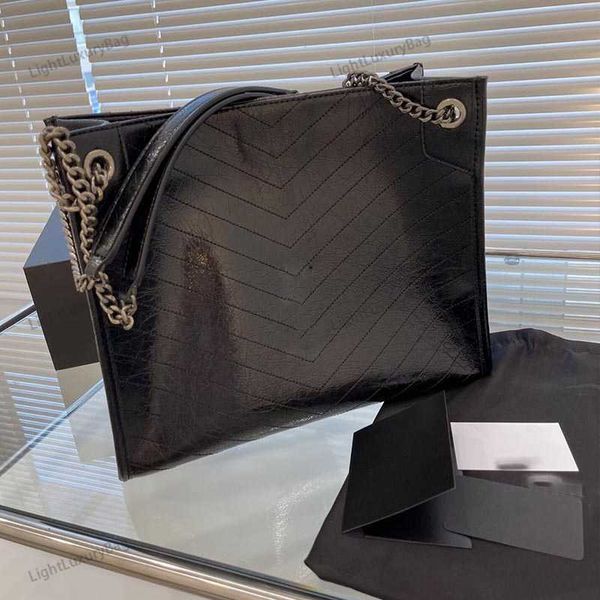 

5a shoulder bags large capacity black men ladies classic plaid leather tote wallet crossbody bag220918